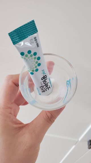 프리마인 유산균 국가지정연구소 선정, 살아있는 생유산균 200억 마리의 힘. 유산균n굿바이옴플러스 — 5점을 준 리뷰어가 2022년 3월 올린 사용 사진