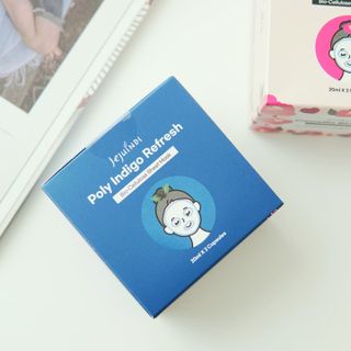 제주인디 카멜리아 블러썸 바이오셀룰로오스 마스크팩 — 4점을 준 리뷰어가 2021년 10월 올린 사용 사진