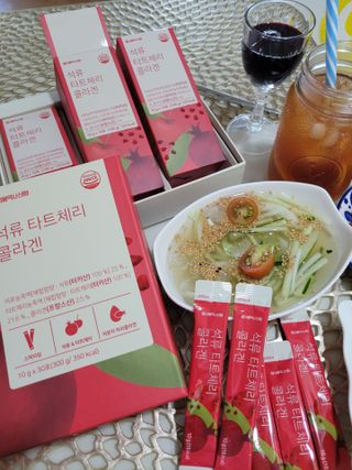 서울약사신협_석류 타트체리 콜라겐_10g x 30포 — 5점을 준 리뷰어가 2021년 7월 올린 사용 사진