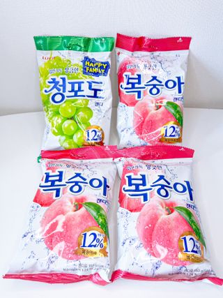청포도캔디 복숭아캔디 — 5점을 준 리뷰어가 2022년 11월 올린 사용 사진