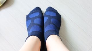[사이즈가 있는 양말 필로이] 여자 스니커즈 발목 양말 5족 세트【 S, M, L, 】3가지 사이즈 — 5점을 준 리뷰어가 2022년 7월 올린 사용 사진