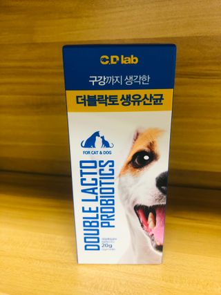 씨디랩 구강에서 장까지 한 번에 관리하는 더블락토 강아지 고양이 유산균 — 5점을 준 리뷰어가 2021년 6월 올린 사용 사진