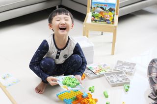 애니블록 뽀로로 퍼즐 스타터 — 5점을 준 리뷰어가 2021년 1월 올린 사용 사진