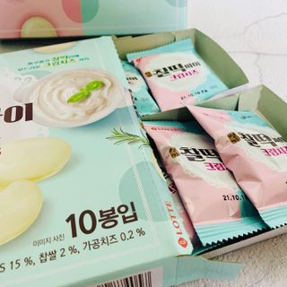 롯데제과 찰떡파이 크림치즈 — 4.5점을 준 리뷰어가 2021년 5월 올린 사용 사진