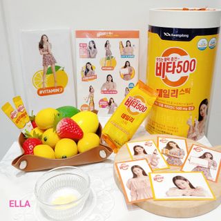 광동생활건강 [광동] 제니비타민C 비타500데일리스틱 180포+제니등신대+제니스티커 — 5점을 준 리뷰어가 2021년 12월 올린 사용 사진