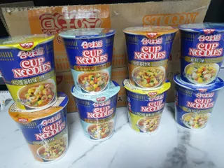 NISSIN 닛신 컵누들  4종 - 씨푸드오리지날, 씨푸드 스파이시, 씨푸드 커리, 씨푸드 XO소스 — 5점을 준 리뷰어가 2022년 4월 올린 사용 사진