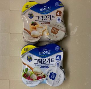 매일바이오 그릭요거트 오리지널 플레인 4개, 로스터리 커피믹스 4개 — 5점을 준 리뷰어가 2021년 12월 올린 사용 사진
