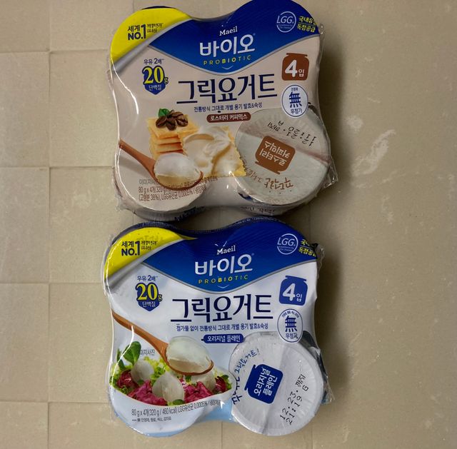 매일바이오 그릭요거트 오리지널 플레인 4개, 로스터리 커피믹스 4개 리뷰 사진