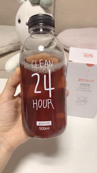 클린24시간 1BOX(5포) + 전용보틀(500ml) — 5점을 준 리뷰어가 2023년 2월 올린 사용 사진