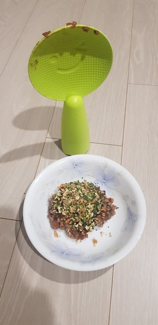 해풀잎 누구나 김밥*1ea [(혼합야채 35g *1ea,  김밥김 (5g, 5ea),  양념간장 (6g, 5ea), 참기름(5g, 2ea)] — 4점을 준 리뷰어가 2022년 7월 올린 사용 사진