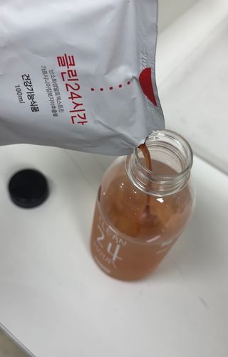 클린24시간 1BOX(5포) + 전용보틀(500ml) — 5점을 준 리뷰어가 2023년 5월 올린 사용 사진