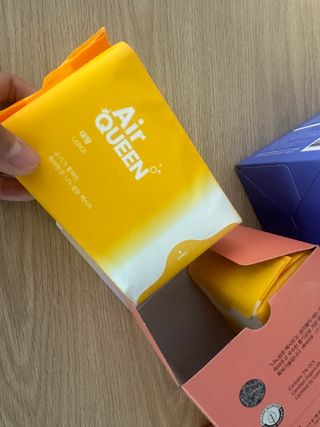 에어퀸 뉴브레스 유기농 생리대 4종 (팬티라이너 20P + 중형 10P + 대형 10P + 오버나이트 8P)_체험단 — 5점을 준 리뷰어가 2024년 6월 올린 사용 사진