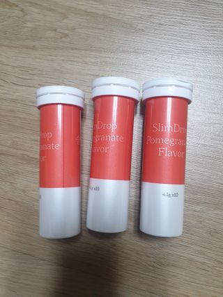 [슬림드랍 석류맛] 건기식 다이어트 보조제 겸 비타민 — 5점을 준 리뷰어가 2022년 2월 올린 사용 사진