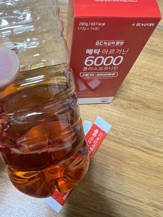 메타아르기닌 GC녹십자웰빙 메타 아르기닌 6000 플러스 오르니틴 — 5점을 준 리뷰어가 2022년 4월 올린 사용 사진
