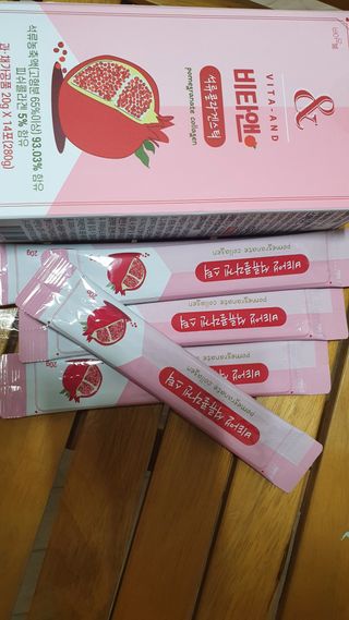 비타앤 석류콜라겐스틱 — 5점을 준 리뷰어가 2021년 5월 올린 사용 사진