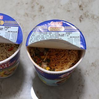 NISSIN 닛신 컵누들  4종 - 씨푸드오리지날, 씨푸드 스파이시, 씨푸드 커리, 씨푸드 XO소스 — 5점을 준 리뷰어가 2021년 12월 올린 사용 사진