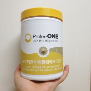 프로티원 단백질쉐이크 곡물맛 2주분 1통+보틀 — 5점을 준 리뷰어가 2021년 4월 올린 사용 사진