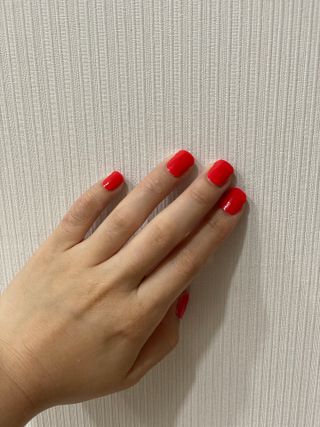 데싱디바 글레이즈 젤네일 크레이지 레드 가을 컬렉션_4종 중 택 1 — 4점을 준 리뷰어가 2021년 9월 올린 사용 사진