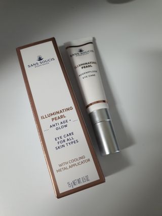 산수시 일루미네이팅 펄 영양 다크서클 스틱 아이 크림 케어 15ml — 5점을 준 리뷰어가 2021년 6월 올린 사용 사진
