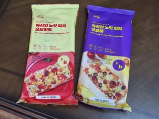 브라잇벨리 비건피자 [노밋피자알로하 & 노밋피자포테이토] 2가지맛 — 3점을 준 리뷰어가 2022년 7월 올린 사용 사진