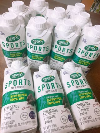 셀렉스스포츠 셀렉스 스포츠 웨이 프로틴 초콜릿 _ 330ml x 12팩 — 5점을 준 리뷰어가 2021년 5월 올린 사용 사진