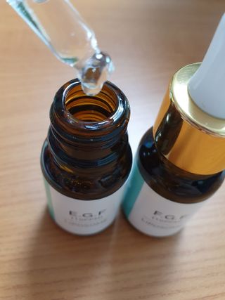 랑팡 EGF+FGF 10ppm 리포좀 앰플 원액 10ml — 5점을 준 리뷰어가 2021년 9월 올린 사용 사진