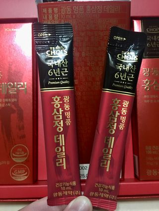 광동생활건강 광동 명품 홍삼정데일리 10mL x 30포 — 5점을 준 리뷰어가 2023년 4월 올린 사용 사진