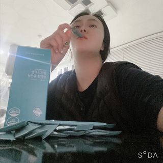 클린24시간 슬림앤유산균 1박스 (3.5g X 15포) — 4점을 준 리뷰어가 2022년 7월 올린 사용 사진