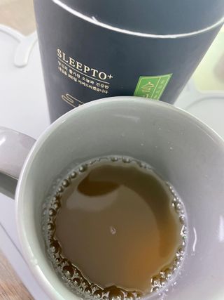 프리마인 자체 기업부설 연구소에서 찾아낸 건강한 수면의 비밀.  슬립토 플러스 30포 — 4점을 준 리뷰어가 2022년 9월 올린 사용 사진