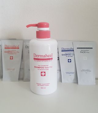 더마힐 헤어 컨디셔닝 샴푸 500ml 3종 중 택1 — 5점을 준 리뷰어가 2021년 4월 올린 사용 사진