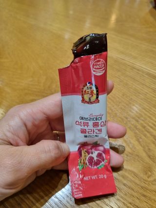 젤리드림 [젤리스틱 3종] 홍삼흑마늘, 동충하초, 석류콜라겐 — 5점을 준 리뷰어가 2022년 9월 올린 사용 사진