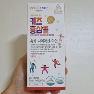 베거스코리아 [콜리케어] 키즈 홍삼콜리 딸기맛 14포 — 3.5점을 준 리뷰어가 2021년 10월 올린 사용 사진