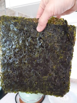 [해림맛김] 들기름에 구운 바삭바삭 김 4종 세트 + 1종 랜덤발송 총5개입 — 4점을 준 리뷰어가 2021년 2월 올린 사용 사진