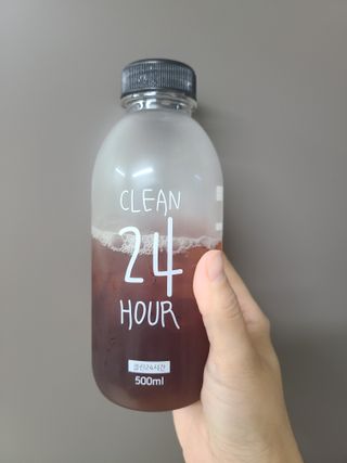 클린24시간 1BOX(5포) + 전용보틀(500ml) — 5점을 준 리뷰어가 2023년 7월 올린 사용 사진