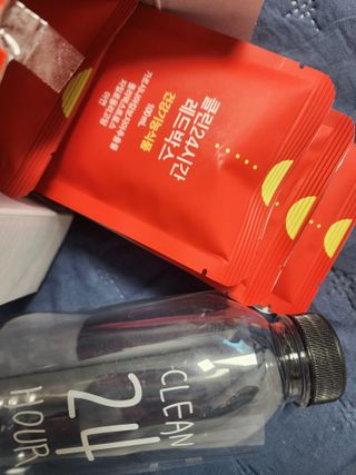 클린24시간 레드박스 1BOX(5포) + 전용보틀(500ml) — 5점을 준 리뷰어가 2024년 1월 올린 사용 사진