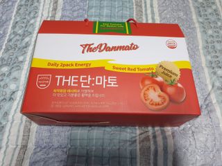 제이제이바이오 더단마토 프리미엄주스 100ml 30팩입 - 무설탕 스테비아 토마토즙 — 5점을 준 리뷰어가 2021년 11월 올린 사용 사진