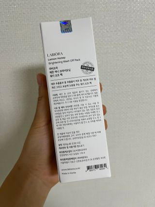 라비오라 레몬 허니 브라이트닝 워시오프 팩 100g — 5점을 준 리뷰어가 2022년 7월 올린 사용 사진