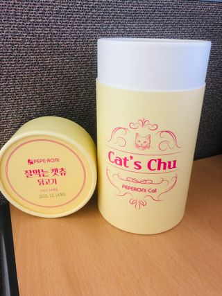 페페로니 잘 먹는 캣츄 - 무항생제 닭고기 24개입 — 5점을 준 리뷰어가 2021년 7월 올린 사용 사진