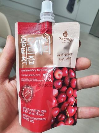 자연에온 몽모랑시 타트체리 착즙 100mL 10개입 2BOX — 5점을 준 리뷰어가 2021년 1월 올린 사용 사진