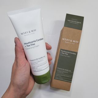 마리엔메이 센서티브 수딩 젤 크림 + 어성초 티트리 추출물 세럼 + 어성초 티트리 모공 클렌징 폼 — 5점을 준 리뷰어가 2021년 9월 올린 사용 사진