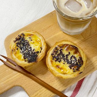 디앙뜨 포르투갈 에그타르트 오리지널 맛+패션후르츠+초콜릿타르트 맛 중 택1 — 5점을 준 리뷰어가 2021년 8월 올린 사용 사진
