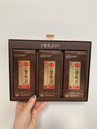 [광동제약] 광옥고 홍삼 본 밸런스 1박스 30포 — 5점을 준 리뷰어가 2021년 9월 올린 사용 사진