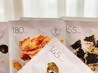 오희숙 전통부각 명인 찹쌀김부각, 찹쌀다시마부각, 황태껍질튀각 총 6봉 — 5점을 준 리뷰어가 2021년 7월 올린 사용 사진