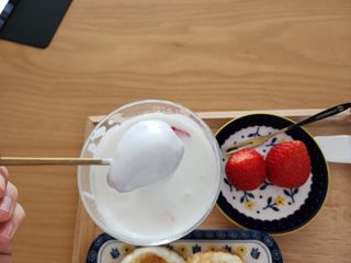 하나마이 [BEST 판매율 1위] 카스피해 유산균 종균_발효기가 필요없이 간편하게 만들어 먹는 요거트 생유산균 — 5점을 준 리뷰어가 2023년 3월 올린 사용 사진
