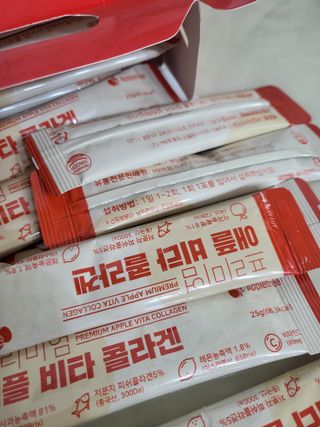 소담스퀘어 상암 [애플트리] 프리미엄 애플 비타 콜라겐 — 5점을 준 리뷰어가 2022년 12월 올린 사용 사진