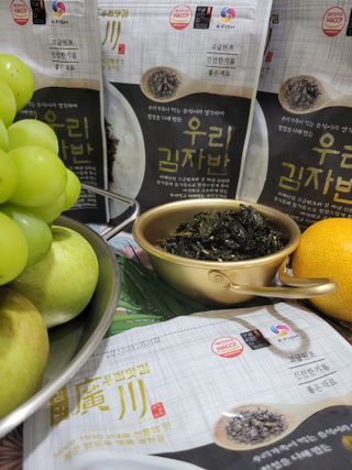 광천우리맛김 우리집밥도둑 맛있는광천김 우리김자반 50g 5봉 — 5점을 준 리뷰어가 2021년 10월 올린 사용 사진