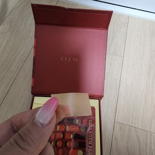 프리마인 귀족의 콜라겐, 92배 흡수율. 럭셔리 프리미엄 셀라브 콜라겐필름 30매 — 3점을 준 리뷰어가 2022년 6월 올린 사용 사진