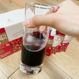 자연에온 몽모랑시 타트체리 착즙 100mL 10개입 2BOX — 3점을 준 리뷰어가 2021년 1월 올린 사용 사진