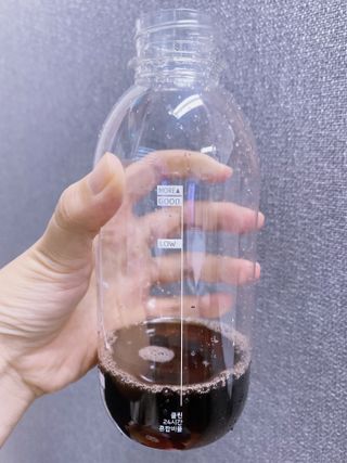 클린24시간 1BOX(5포) + 전용보틀(500ml) — 5점을 준 리뷰어가 2022년 8월 올린 사용 사진