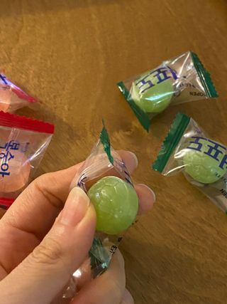 청포도캔디 복숭아캔디 — 5점을 준 리뷰어가 2022년 11월 올린 사용 사진